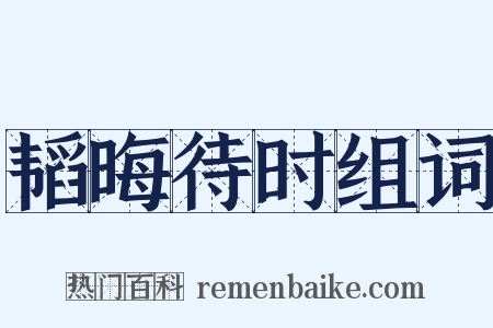 韬晦待时组词是什么意思的图片